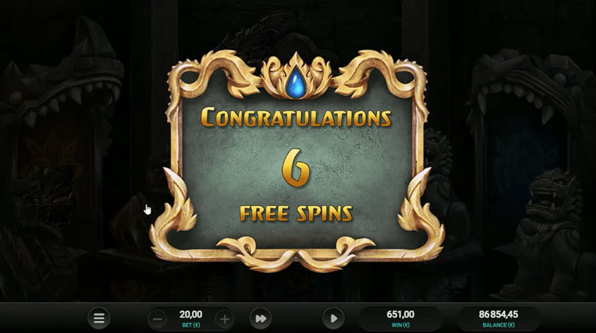 The cascade multiplier system in Temple Tumble