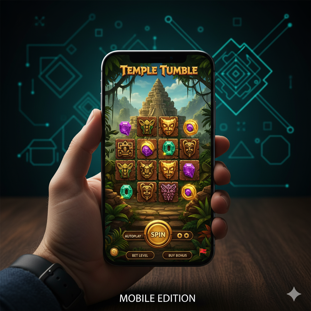 Mobile version of Temple Tumble on a smartphone