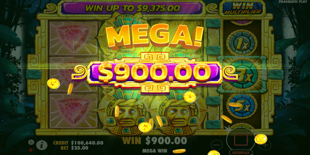 Symbols and payouts in the Aztec Gems slot