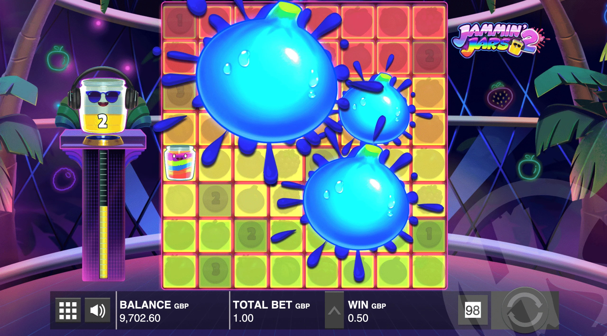 Bonus free spins in Jammin Jars 2 slot