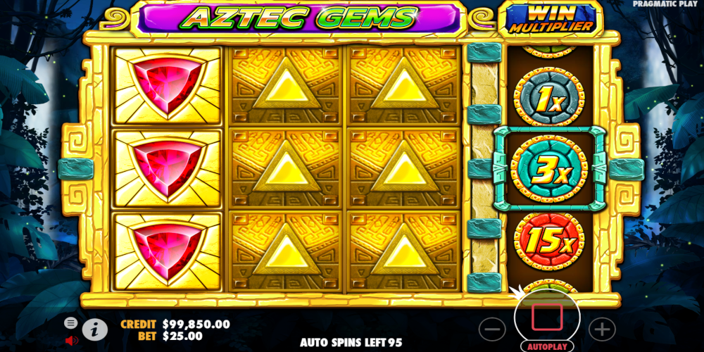 Bankroll management scheme for Aztec Gems