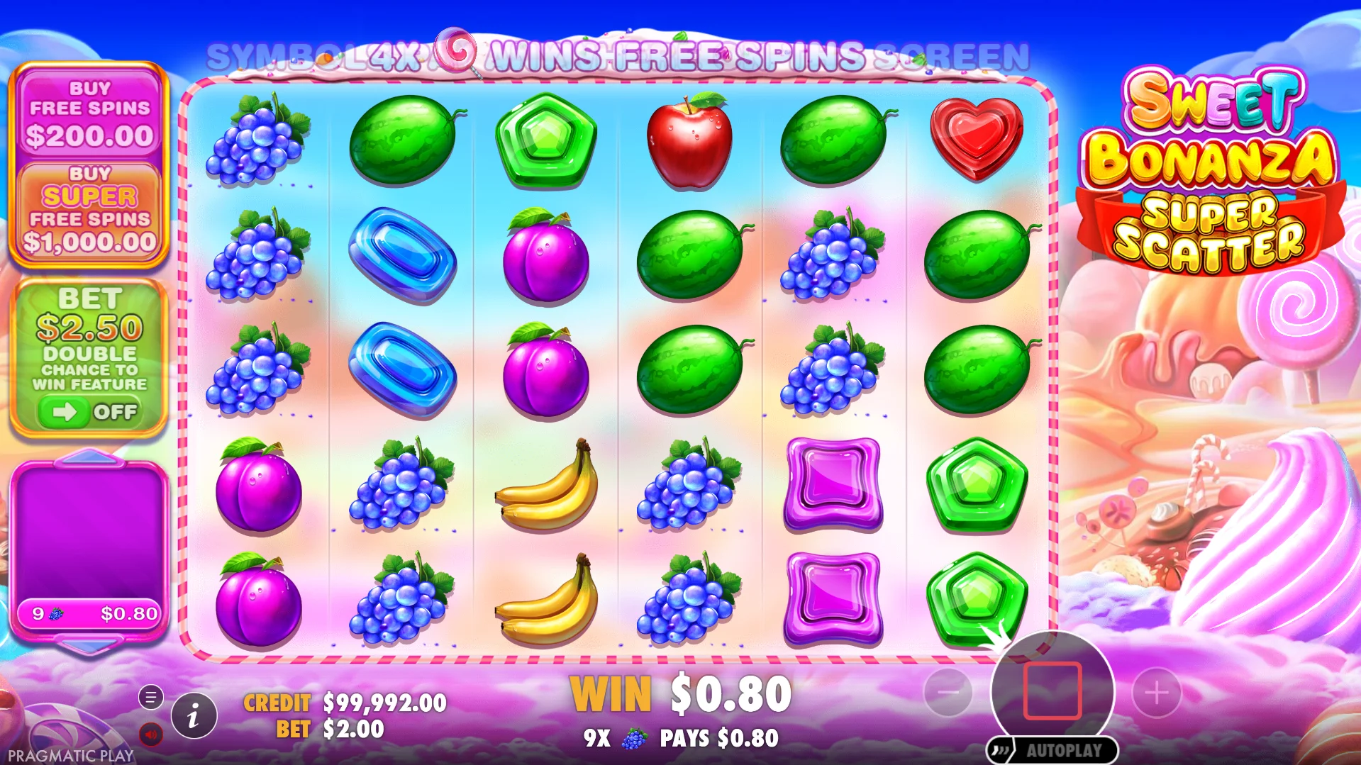 Специальные символы Sweet Bonanza: скаттер и мультипликатор