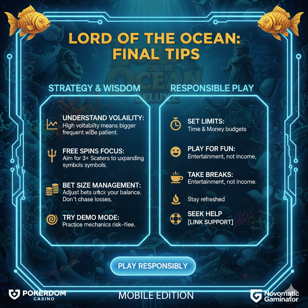 Lord of the Ocean ойыны бойынша қорытынды кеңестер