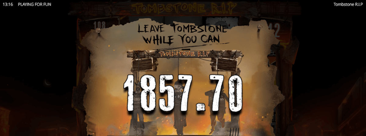 Бонусный раунд в слоте Tombstone RIP