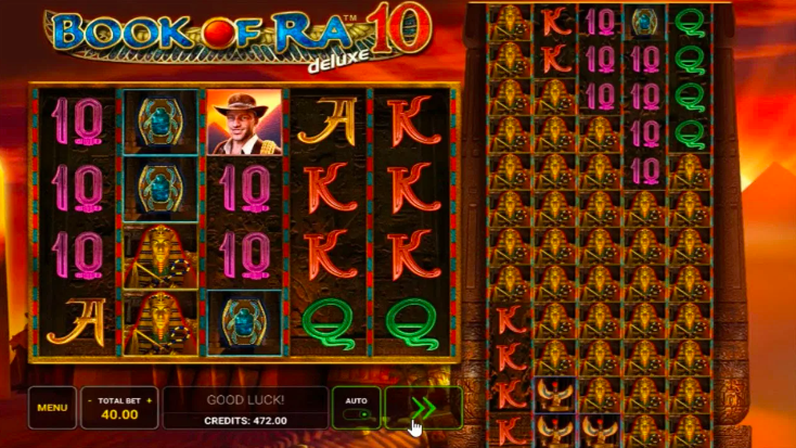 Graph of bankroll management in slot machines