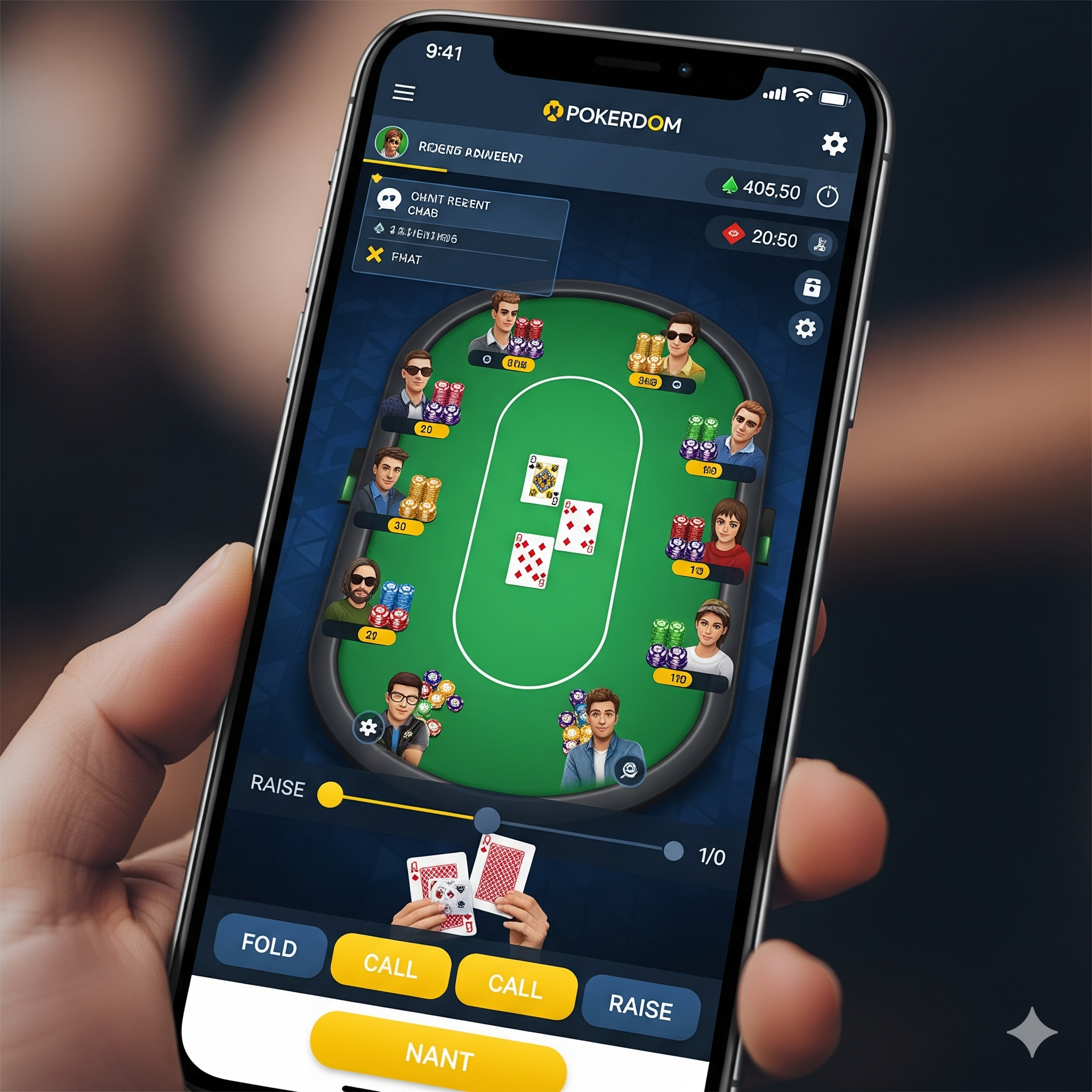 Мобильное приложение Pokerdom для Android
