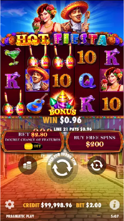 Mobile version of Hot Fiesta