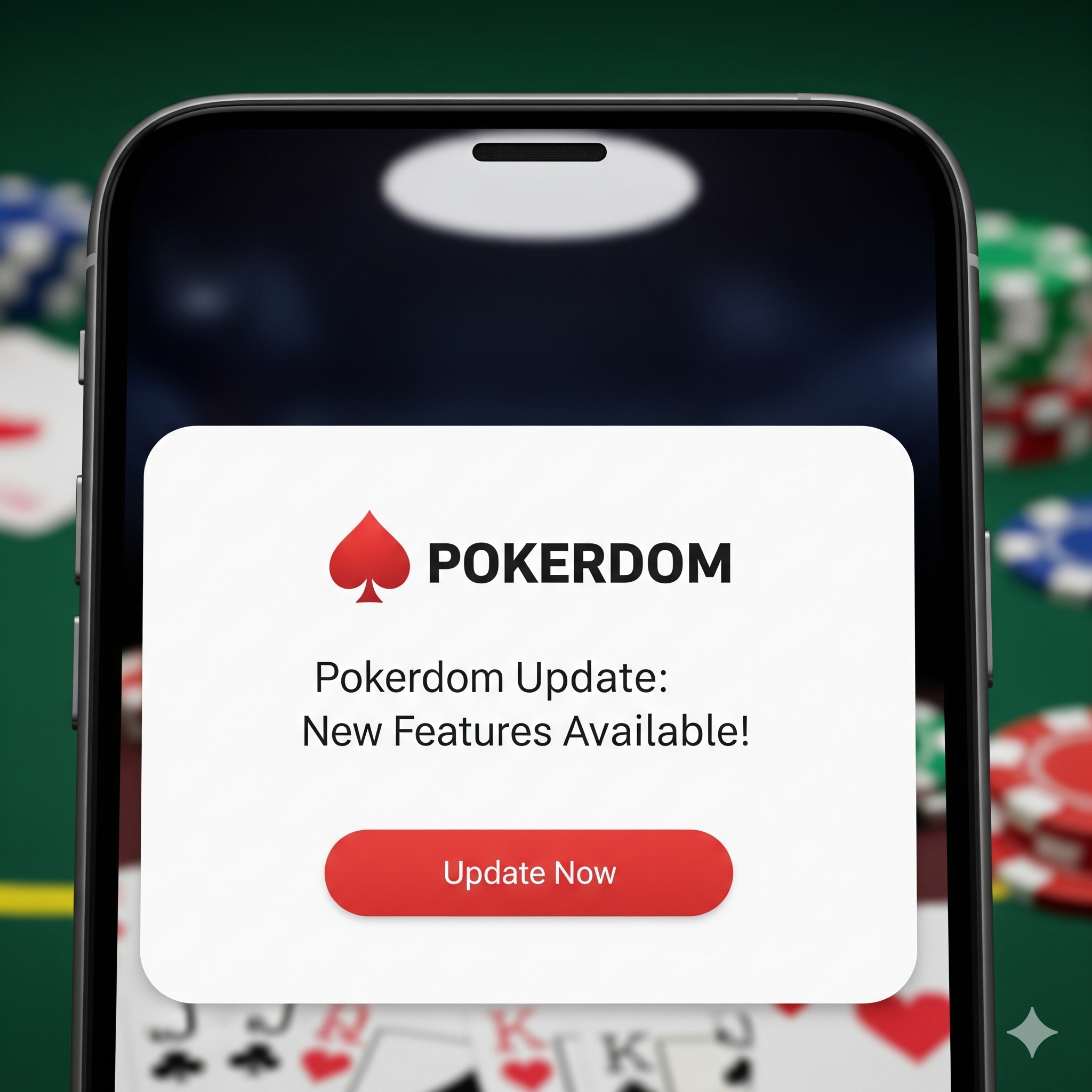 Системные уведомления приложения Pokerdom