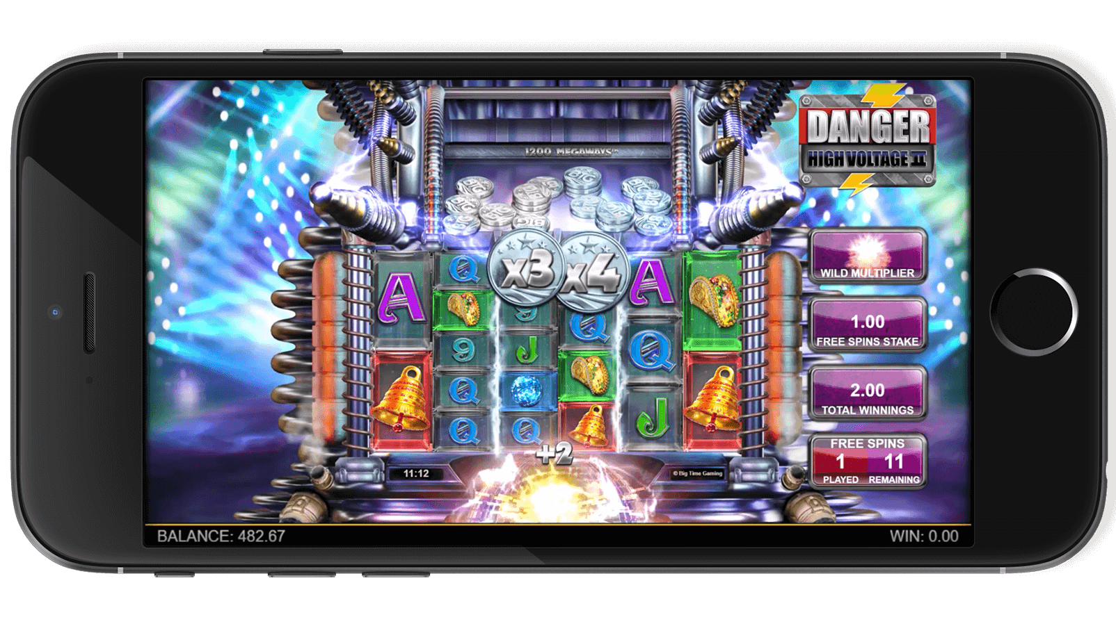 Bonus round Fire in the Disco in the Danger High Voltage slot