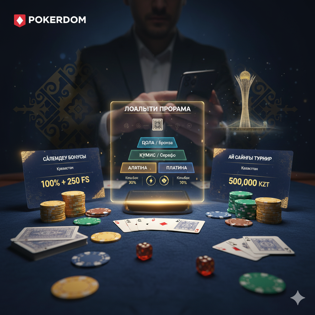 Pokerdom Casino Loyalty Program and Bonuses for Kazakhstan Players