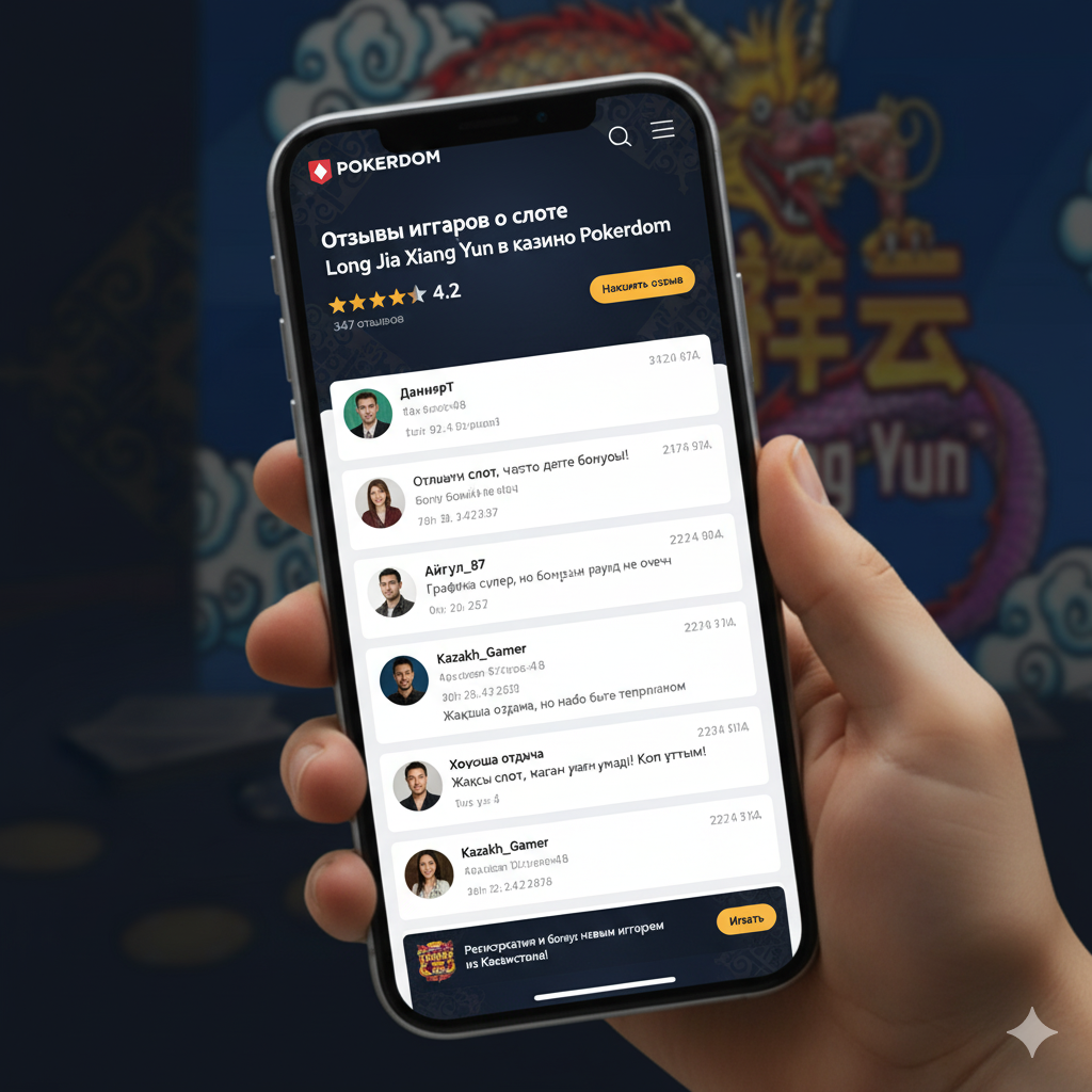 Pokerdom казиноындағы Long Jia Xiang Yun слоты туралы ойыншылардың пікірлері