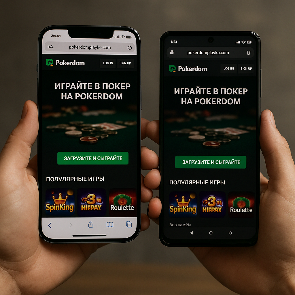 Six2Win ойыны бар Pokerdom мобильді қосымшасы