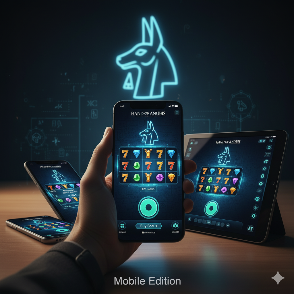 Hand of Anubis mobile version on various devices
