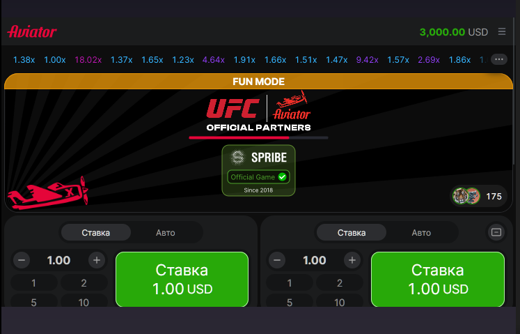 Aviator game interface in Pokerdom Kazakhstan with multipliers and statistics