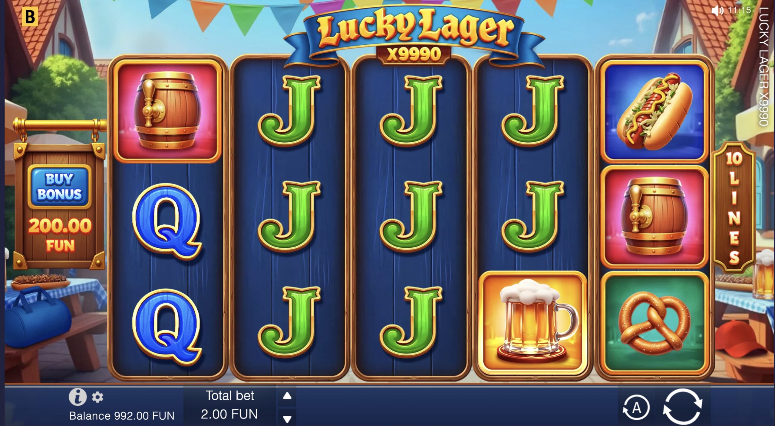 Интерфейс личного кабинета Pokerdom с разделом слотов и Lucky Lager 4Play