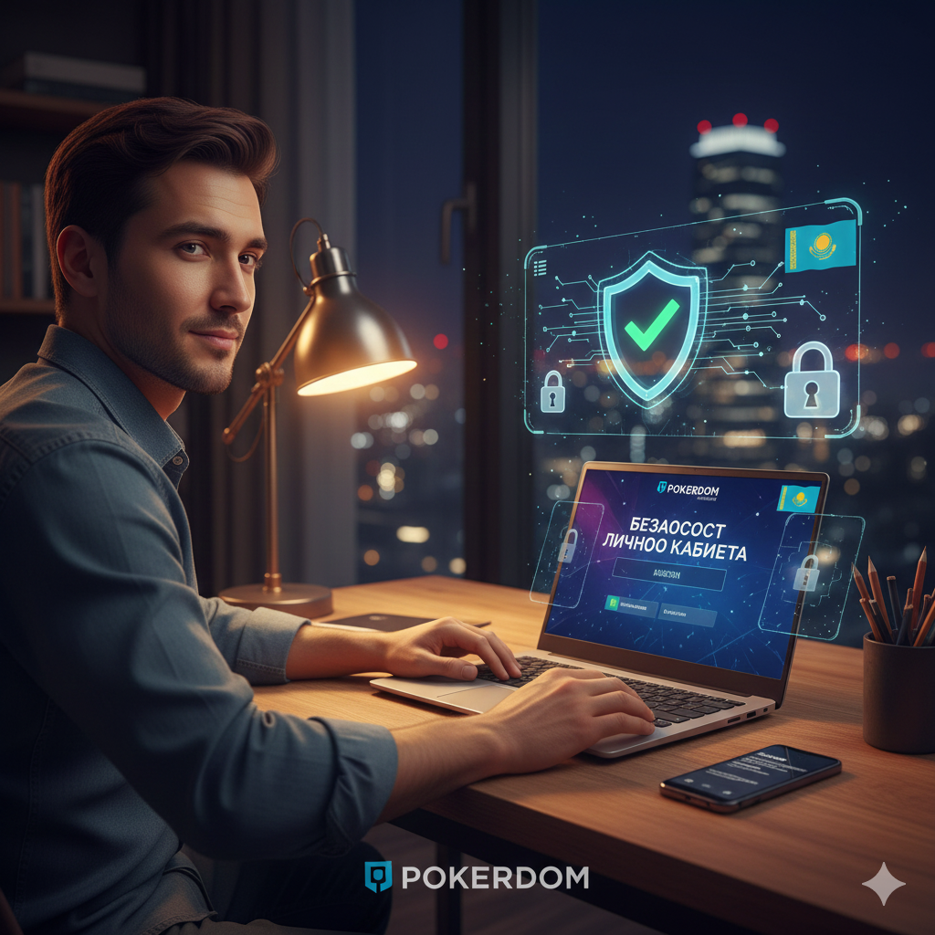 Безопасность личного кабинета Pokerdom Казахстан